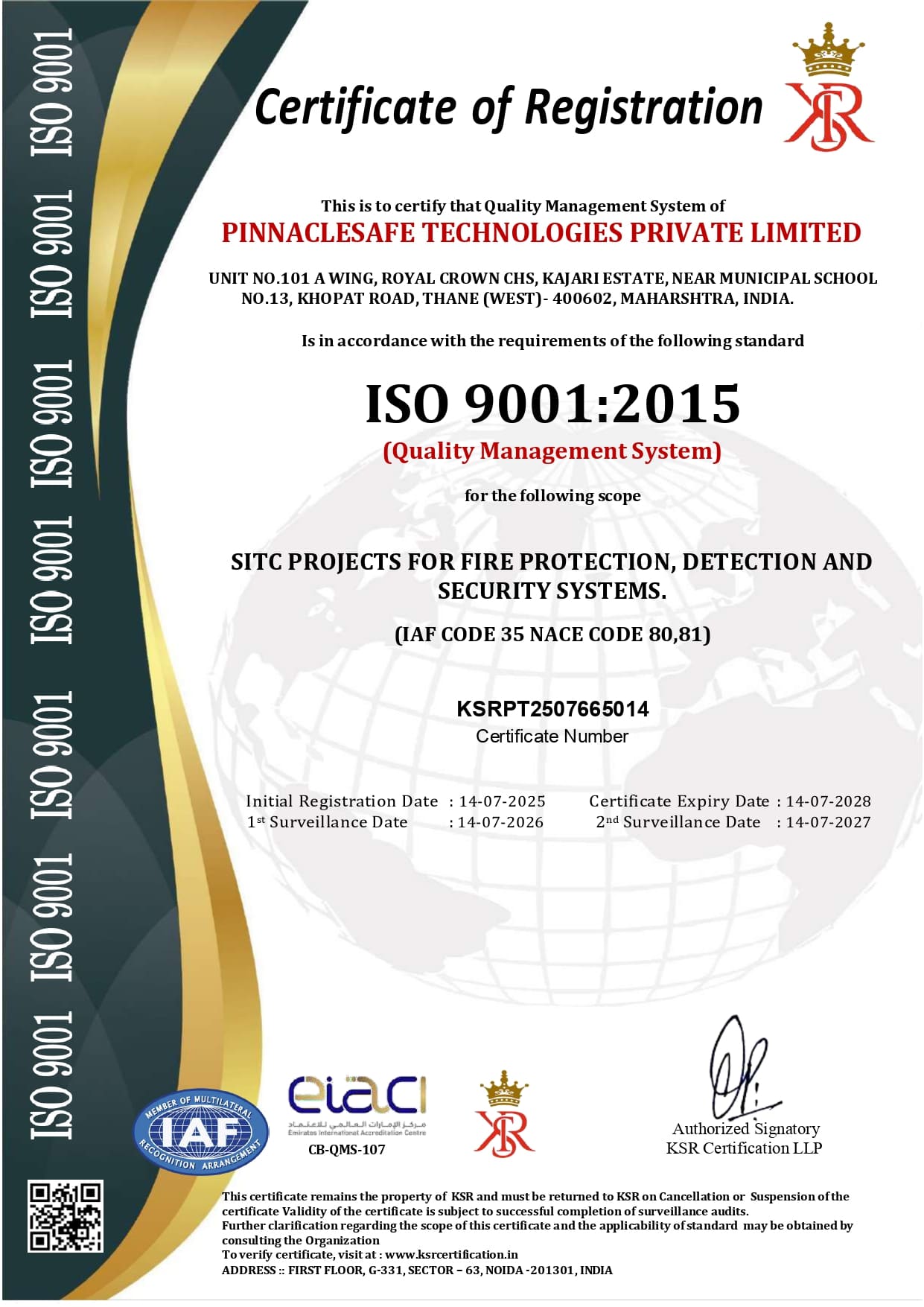 ISO Certificate